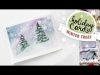 HOLIDAY CARD 4 Winter Tree Landscape Watercolour Tutorial Wet on