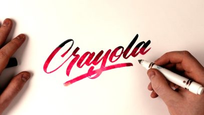 Hand Lettering Tutorial Crayola Marker Brush Calligraphy