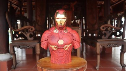 How to Carve Iron Man Mark L Sculpture Timelapse