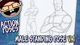 How to Draw a MALE STANDING POSE Version 1