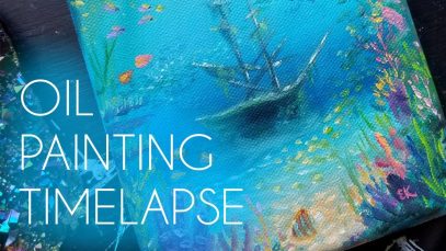 Oil Painting Timelapse Underwater Ocean Art