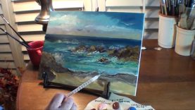Paint Ocean with Rocks Marge Kinney Art Part