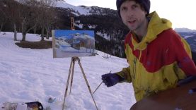 Painting a landscape 39en plein air39 in the mountains