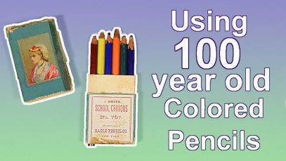 TESTING 100 YEAR OLD COLORED PENCILS