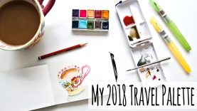 Travel Watercolor Set Tips Cotman Mini Plus Palette Hack