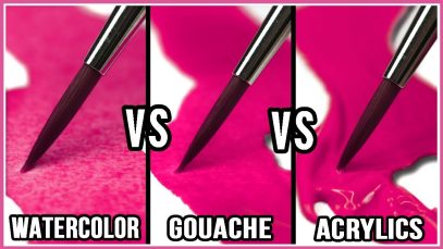 What Is The Difference Between Watercolor Gouache amp Acrylic Paint