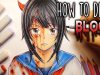 Yandere Simulator How To Draw Blood Copic Illustration