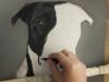 pittbull terrier mix Bodhi painting demo by lee ludlow