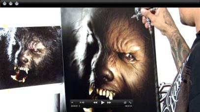 quotThe Wolf Manquot Mastering Photo Realism Airbrushing w Cory Saint