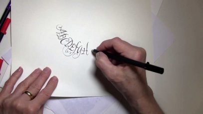 Calligraphy Demonstration with Pigma Calligrapher Pens Ft. Maria Thomas