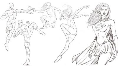 Drawing More POSES for Comics Practice this Daily