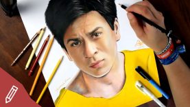 Drawing Shah Rukh Khan Bollywood REALISTIC PENCIL PORTRAIT Time