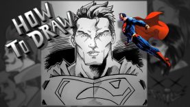 How To Draw Superman Part 2 of 2. Inking