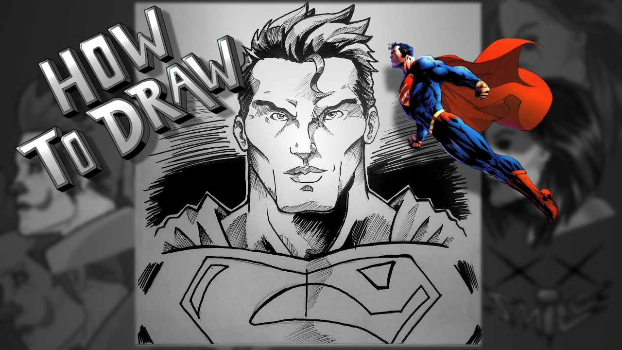 Learn How to Draw Superman Flying (Superman) Step by Step : Drawing  Tutorials