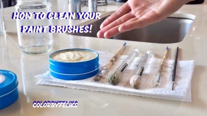How to Clean Your Paint Brushes Acrylics Watercolor and Oils