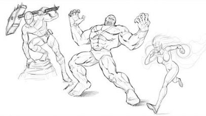 How to Draw Dynamic Comic Style Poses Narrated