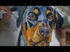 How to paint Doberman in watercolour 366 Watercolour Challenge