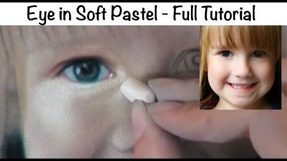 How to paint a Child39s Eye in Soft Pastel