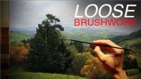 How to paint a LANDSCAPE Loose Brushwork and Limited