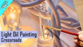 Hyperrealism Light Bulb Oil Painting Time Lapse