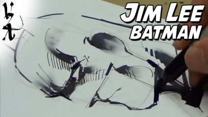 Jim Lee drawing Batman