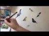 Loose watercolour birds demo by Victoria Ball