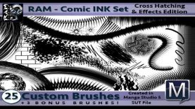 Manga Studio 5 Custom Inking Brushes by RAM