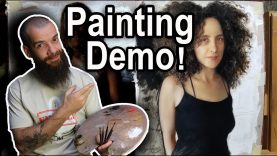 Painting Demo Final Layer Using Four Colors. Cesar Santos vlog