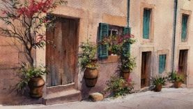 Painting Mallorca ⎮ Watercolour Landscape ⎮ Geoff Kersey