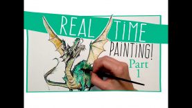 Real Time Painting Pt. 1 ATTACK OF THE DRAGON