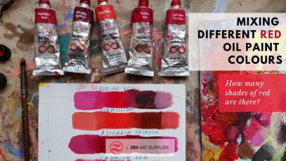 Red Color Mixing Oil Painting Technique