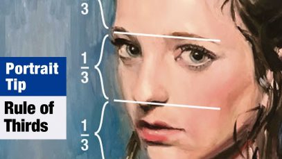 Rule of Thirds Portrait Painting Tip