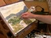 Watercolor Landscape Tutorial Lesson rough brush method