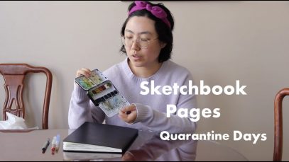 MY SKETCHBOOK PAGES Before and During Quarantine Days Artist