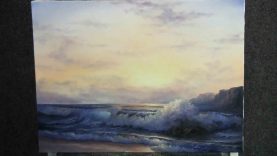 Paint with Kevin Hill Sunlit Ocean Wave