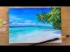 ACRYLIC PAINTING TUTORIAL HOW TO PAINT A TROPICAL BEACH
