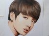 BTS Jungkook Portrait SLOWER Colored Pencil Drawing Realistic