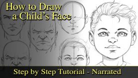How to Draw a Child39s Face and Study Proportions