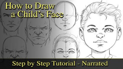 How to Draw a Child39s Face and Study Proportions