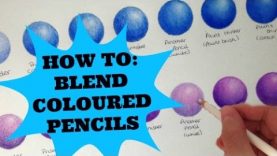 How to blend coloured pencils