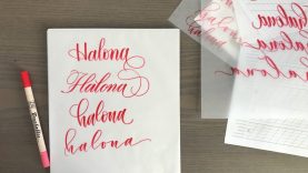 Four ways to write a name Brush Calligraphy Tips