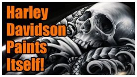 Harley Davidson Paints Itself
