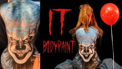 It Halloween Pennywise Body Paint by JBo Airbrush
