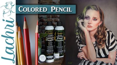 Portrait in Colored Pencil amp Powder Blender Lachri
