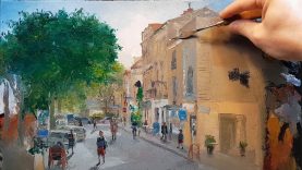 City Sunny Day How To Oil Painting