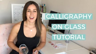 Calligraphy on Glass Tutorial The Happy Ever Crafter