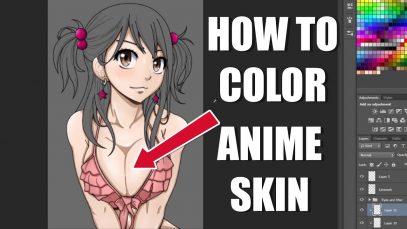 How to Color Anime Skin in Photoshop CS6 Coloring