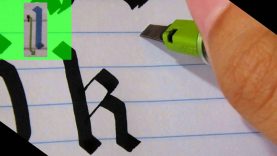 Pilot Parallel Pen review GOTHIC Calligraphy lowercase