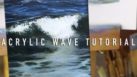 Realistic Wave Tutorial Cheap Acrylic Paint