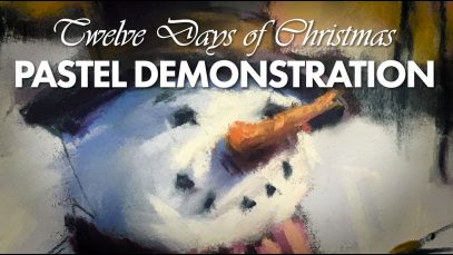 Seventh Day of Christmas Pastel Painting Demo